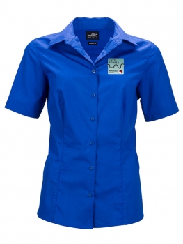 Damen Bluse Kurzarm, inkl. Druck
